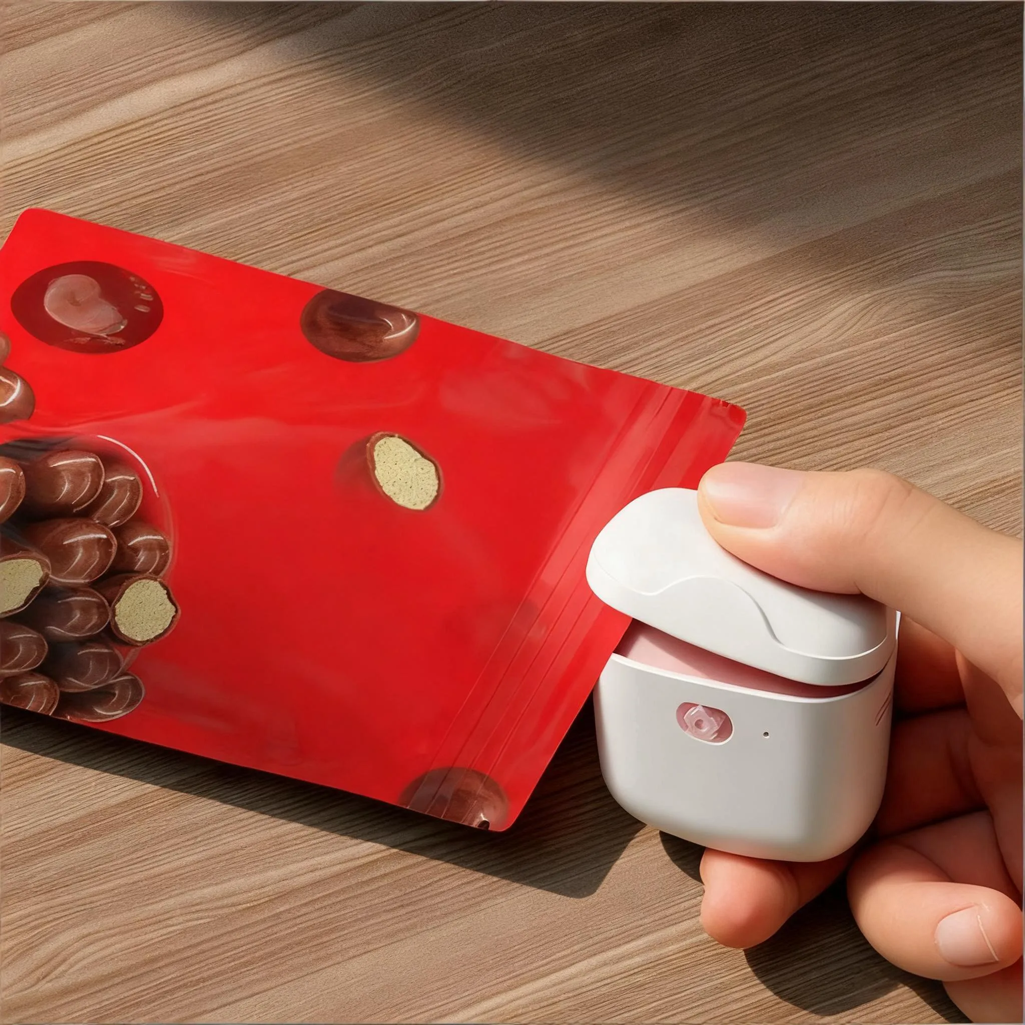 Mini Sealing Machine New Portable Snack Food Bag Sealer Easy Press Hand Safe Freshness Preservation Kitchen Home Use