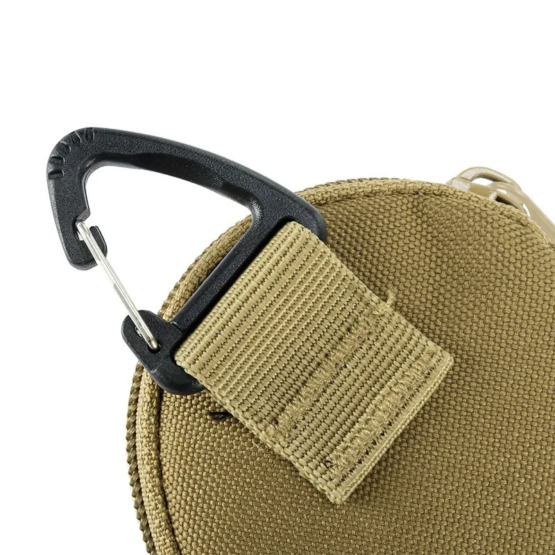Outdoor Key Wallet Storage Bag with USB Cable for Men