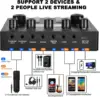 V8S Live Sound Card Podcast Equipment Live Broadcast DJ Device with BM800 Microphone Set For Music/Recording Live Streaming 4