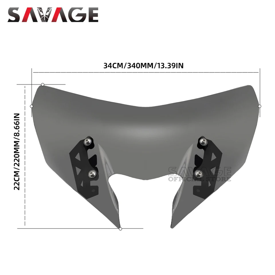 Parabrezza Deflettore Per Yamaha MT-09/SP E FZ-09 2017-2020 – Cupolino Antivento E Accessorio Sportivo