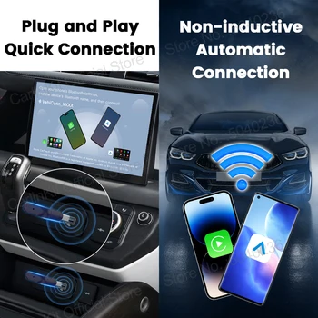 CarlinKit 5.0 Wireless Adapter Mini Ultra Wireless Android Auto & CarPlay USB Dongle For Car Upgrade WiFi Bluetooth Auto Connect 3