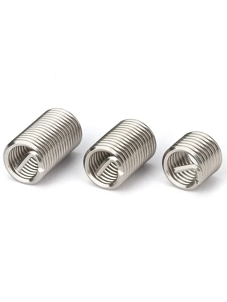 Thread Repair Inserts 10/50/100pcs M2M3M6M8M10 304Stainless Steel