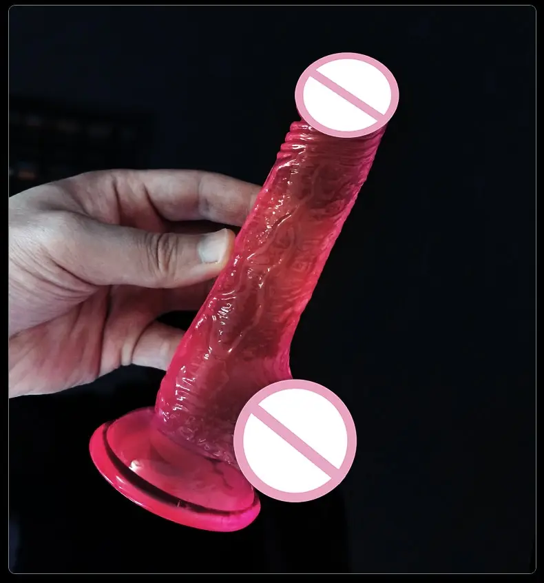 Realistic Dildo Masturbator Anal Toys For Women Crystal Suction Cup Penis Female G-Spot Erotic for Adults 18