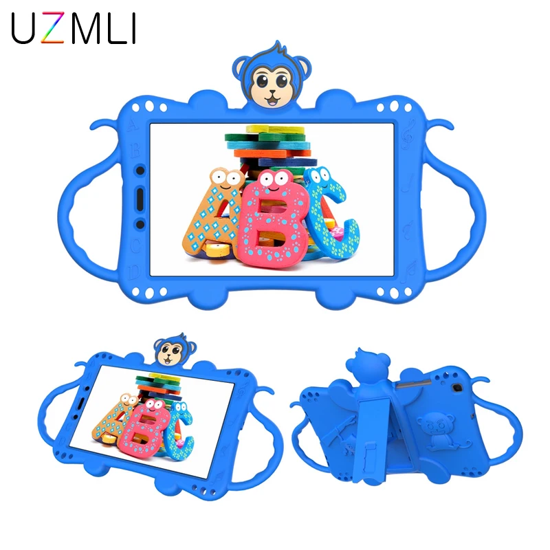 Cute 3D Cartoon Monkey Kids Custodia In Silicone Sicura Per Samsung Galaxy Tab A 8.0 T290 T295 Custodia Antiurto Per Tablet Con Cavalletto Fundas