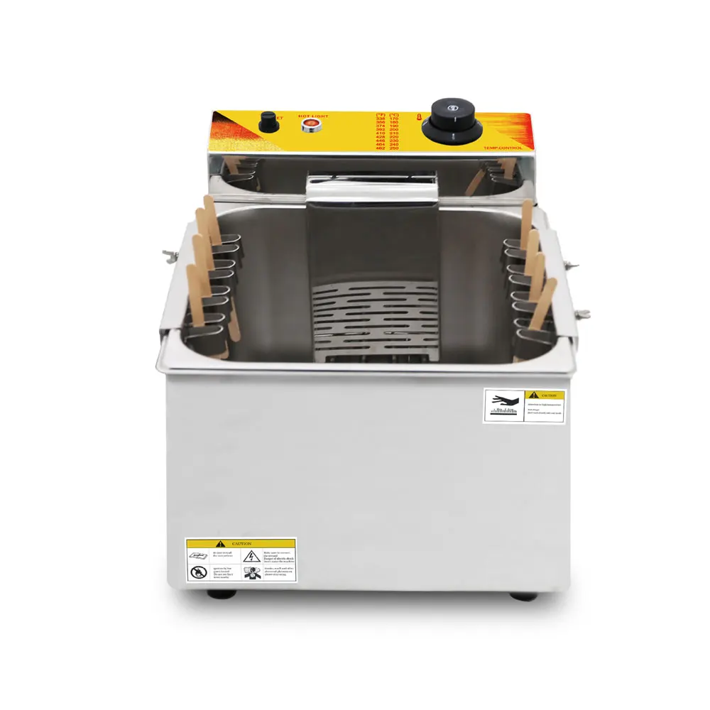 Version Deep Fryer Oil Hot dog Machine Cheese Stick Frying Machine Stainless Steel Electric Fryer