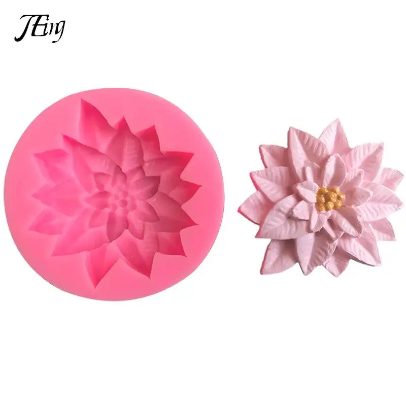Holly leaves flowers chocolate cake decoration mold sugar turning mold decoration silicone