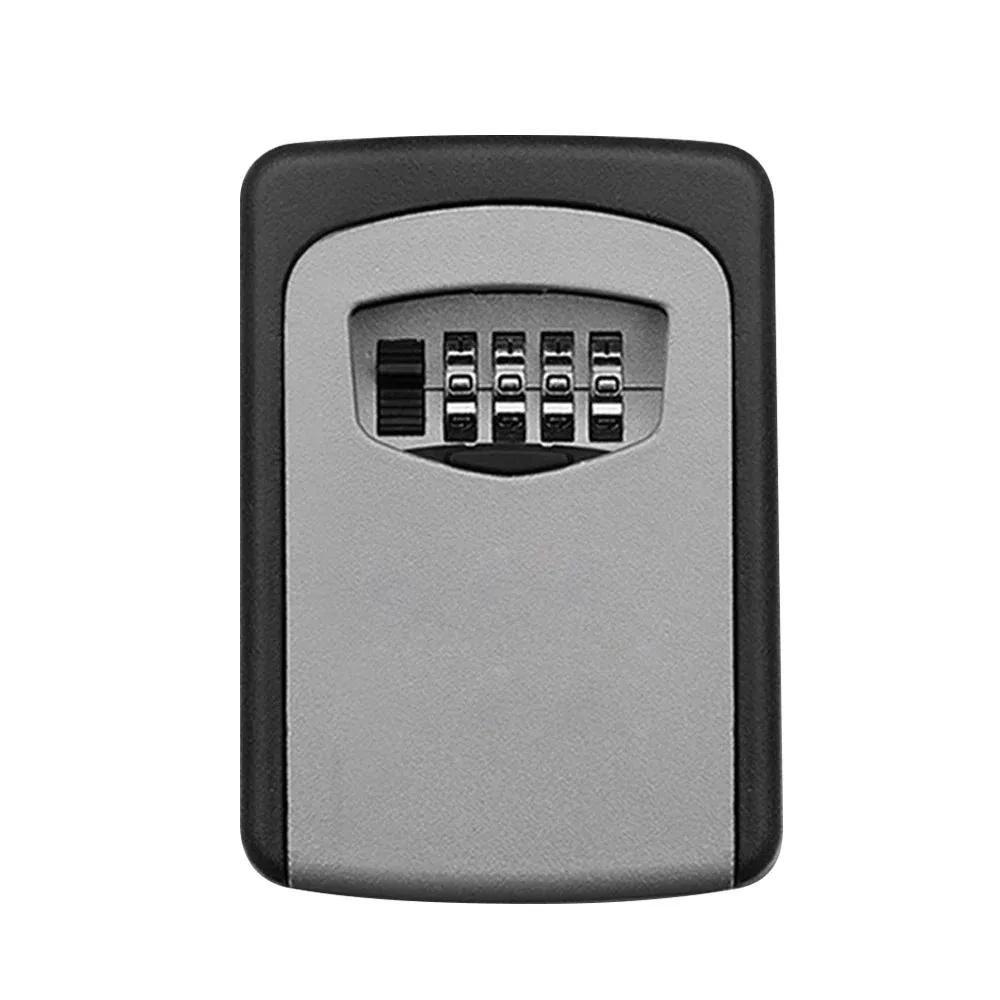 Wall Mounted Key Safe Box Aluminum Alloy Key Storage Box 4digit Combination Password Box For