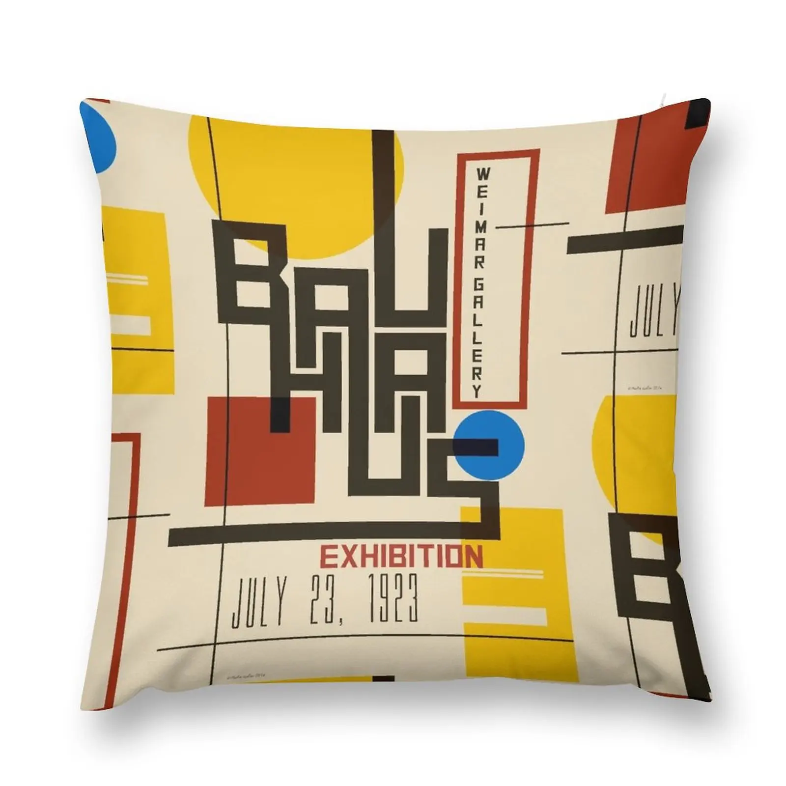

Bauhaus Poster I Throw Pillow Custom Cushion Photo Couch Pillows