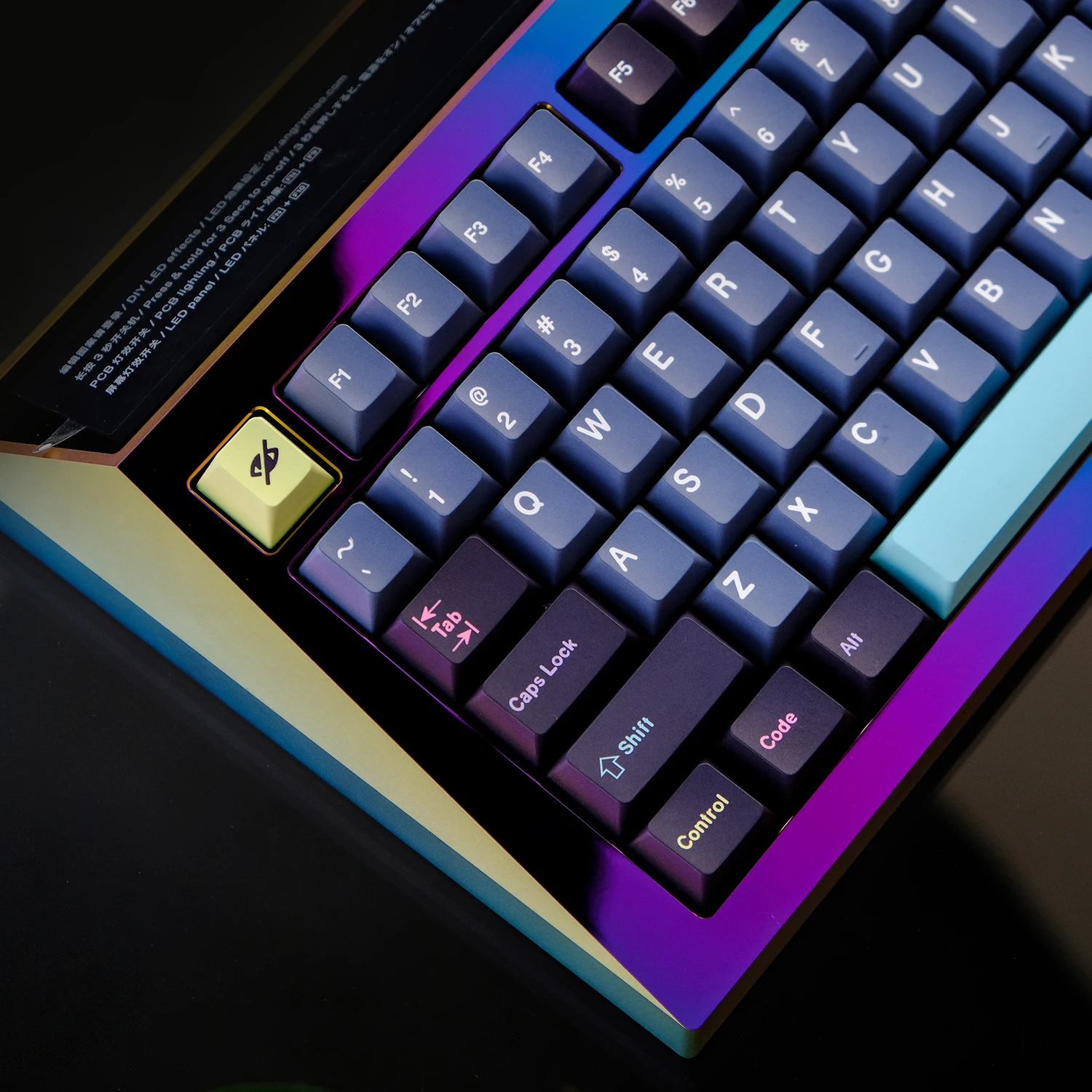 Gmk Dracula Keycaps Pbt Tintura Subbed Perfil Cereja Keycap com Iso Enter 6.25 7u Barra de Espaço Conjunto - Imagem 3