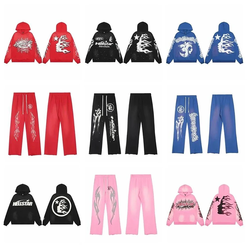 

Hellstar Hoodies Men Women Streetwear Vintage Sweatshirt Couple Anime Clothes Graffiti Sports Suit Timely Delivery