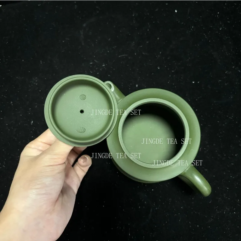 300ml Raw Ore Azure Mud Beauty Teapot Handmade Yixing Purple Clay Tea Pot Tradition Filter Tea Set Chinese Tea Ceremony Gifts