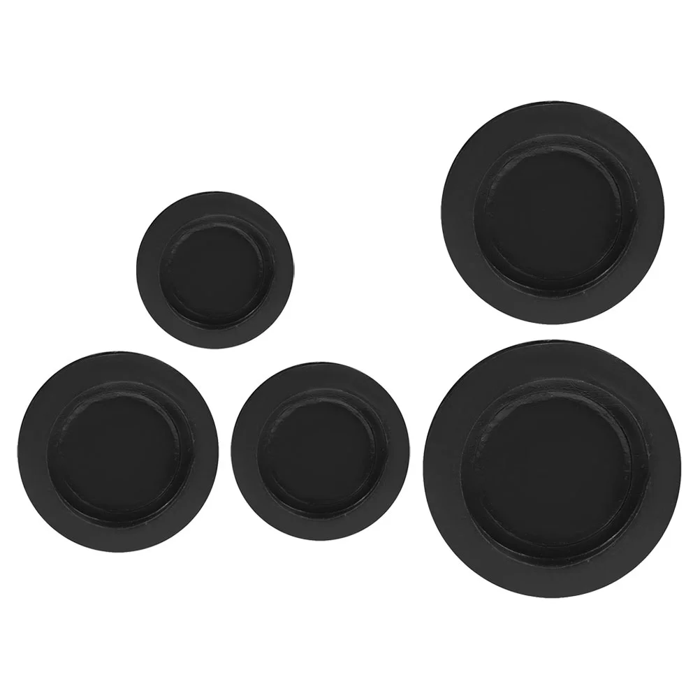 5 Pcs Round Plugs Rubber Stoppers For Bank Money Boxes Replacement Supplies Bottom Covers Figurine Seals Safe Reusable Long Use 5