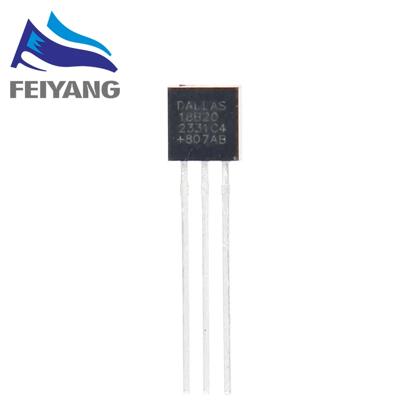 DS18S20 Digital Thermometer IC TO-92 - 1-Wire Sensor By Dallas/Maxim