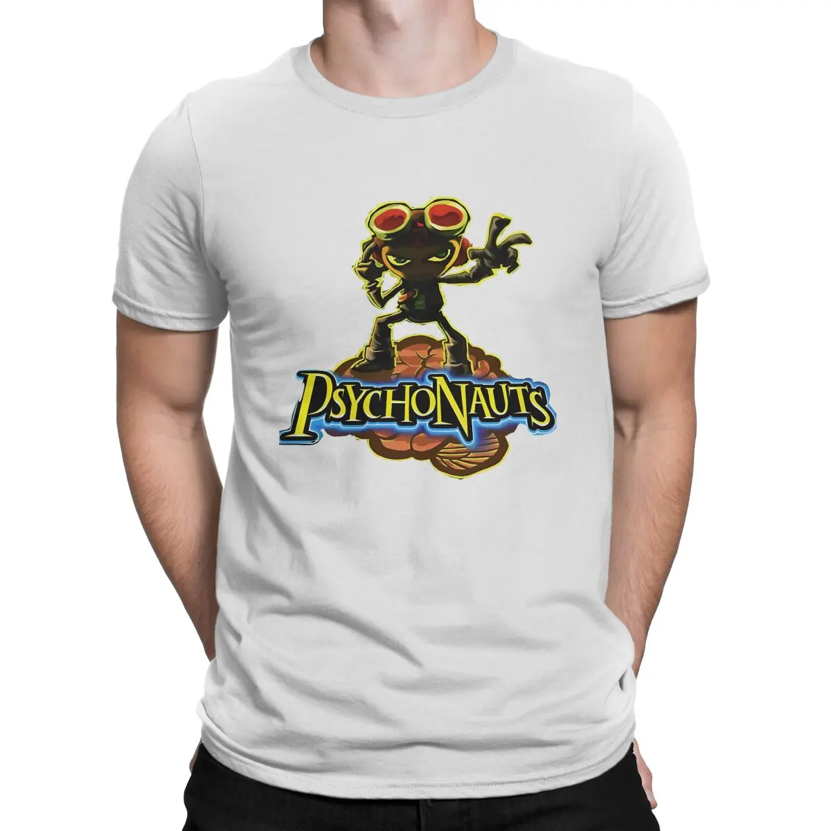 thumbnail image 1 of Camiseta de Psychonauts Man, juegos, camiseta distintiva, sudaderas Harajuku, nueva tendencia, 1 of 7