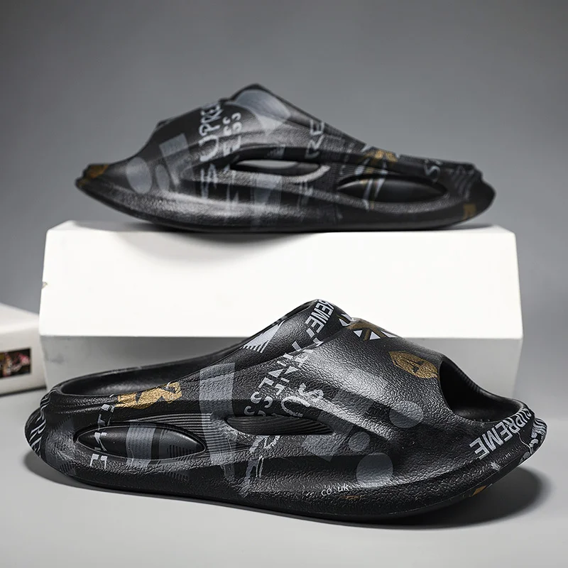 Pánské pantofle s protiskluzovou podrážkou, měkké pěnové pantofle, pohodlné, pro vnitřní i venkovní použití_voghion.com