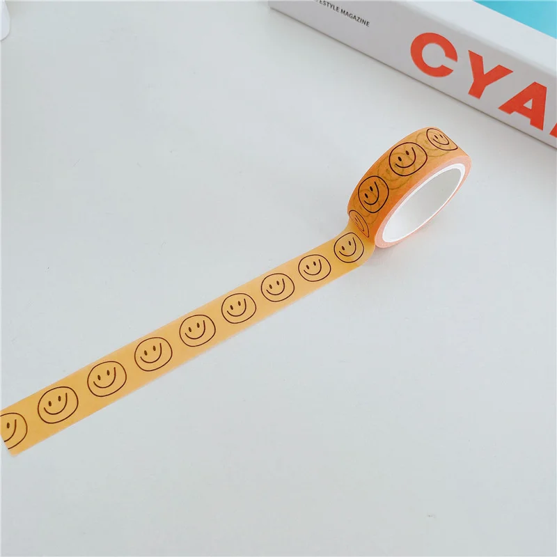 Ins Simple Cartoon Comic Smiley Washi Tape Scrapbooking DIY Decor