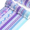 12Pcs Fish Scales Washi Tape Diary Decoration Scrapbooking Decorative Tape Stationery Colorful School Supplies Masking Tape 1