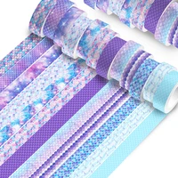 12Pcs Fish Scales Washi Tape Diary Decoration Scrapbooking Decorative Tape Stationery Colorful School Supplies Masking Tape 1