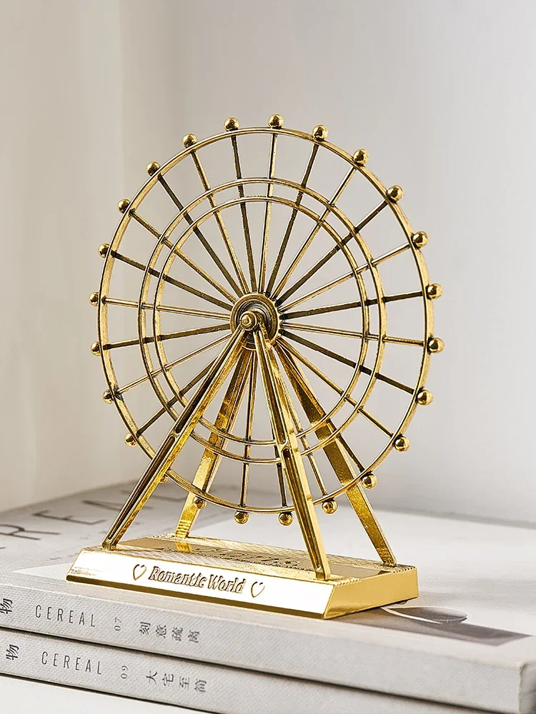 

Home wrought iron Ferris wheel ornaments, creative wine cabinets, office desktops, bubble tea shop decorations