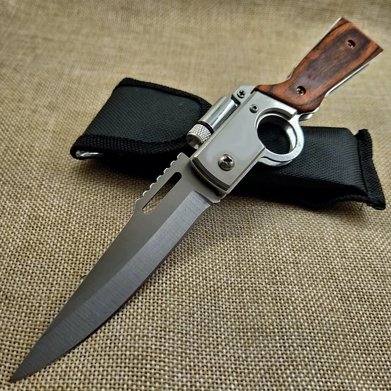 Couteau D&eacute;montable "Finka NKVD", Acier Poudre Compact&eacute;e ELMAX Lame, Poign&eacute;e Carb