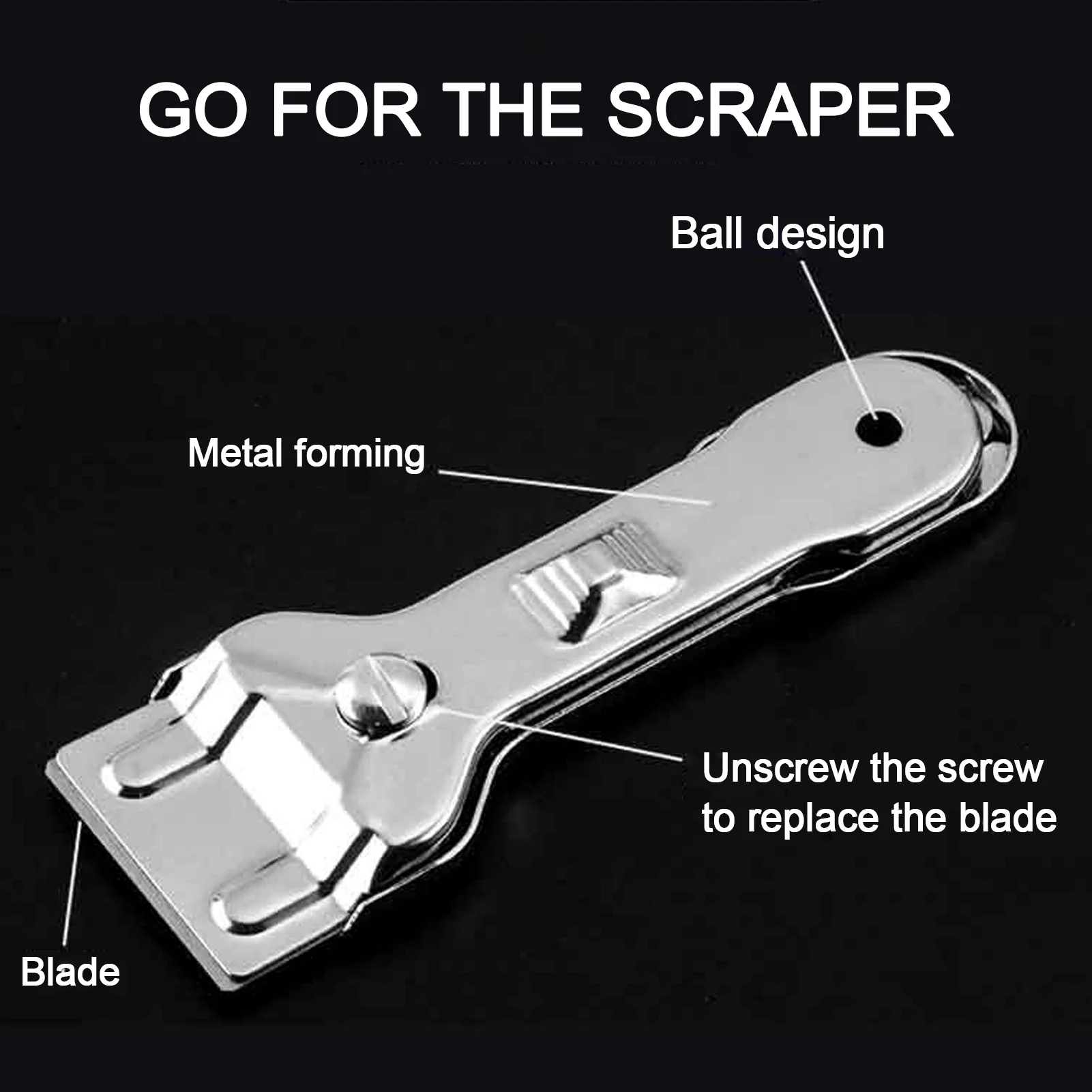 Glass Ceramic Scraper Oven Cooker Hob Cleaner With 10 Replacement Blades For Removing Wallpaper Floor Adhesive