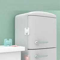 Serrures de réfrigérateur de sécurité pour enfants, serrures de réfrigérateur de sécurité pour enfants, serrure de porte de congélateur pour la maison, sécurité des enfants, français ou armoire à fichiers 4