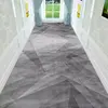 Simple Gray Long Corridor Carpet Non-slip Modern Home Decoration Stair Soft Mat Washable Hotel Corridor Rug Doorway Floor Mats 3