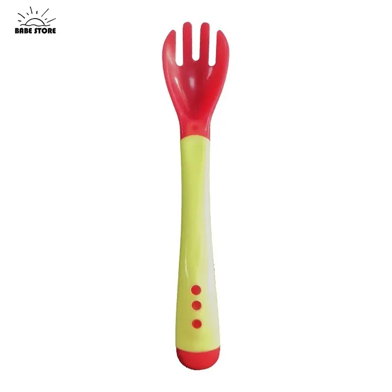 1PC Baby Silicone Feeding Spoon with Temperature Sensing with learning spoons,silicone feeding spoon,baby cutlery