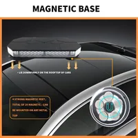42 LED Car Roof Top Strobe Lights Emergency Warning Safety Beacon Magnetic Mount For Truck Ambulance Snow Plow police lights bli - Image 3