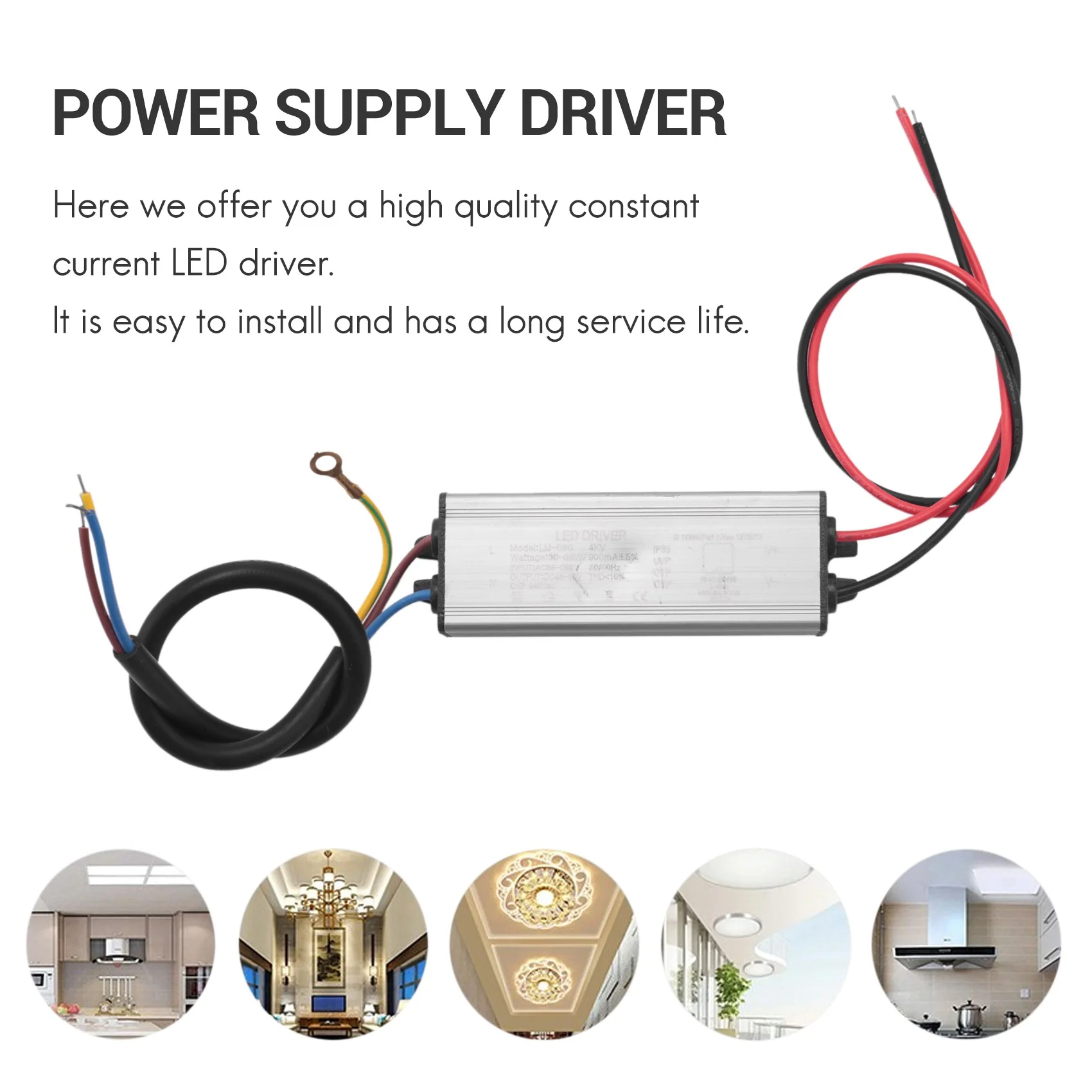 B02B-30W LED Driver Constant Current Driver Power Supply Transformer Waterproof