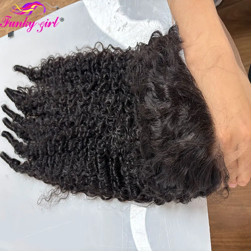 Human Hair Wig Burmese Curly Lace Front Wigs Brazilian Burmese Curls Human Hair Wig Water Curly Full Lace Wig For Women HD Transparent