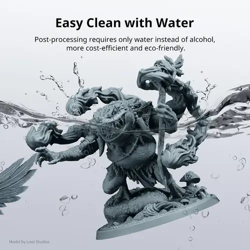 ANYCUBIC Water-Wash Resin For LCD 3D Printer High Precision Low Odor Low Viscosity 3D Printing Standard Photopolymer - Image 3