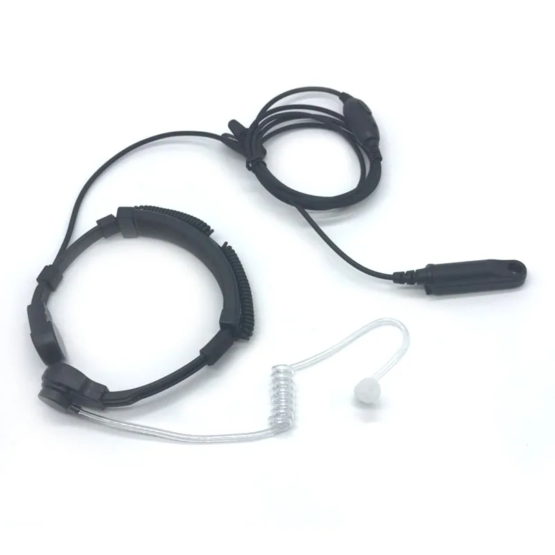 Acoustic Extensible Air Tube Throat Vibration PTT Mic Headset for BaoFeng A-58 A58 UV9R UV-9R Plus GT-3WP UV-5S Walkie Talkie air tube throat vibration mic headset z tactical u 94 a u94 ptt for baofeng uv9r uv 9r plus bf a58 a 58 gt 3wp bf 9700 radio