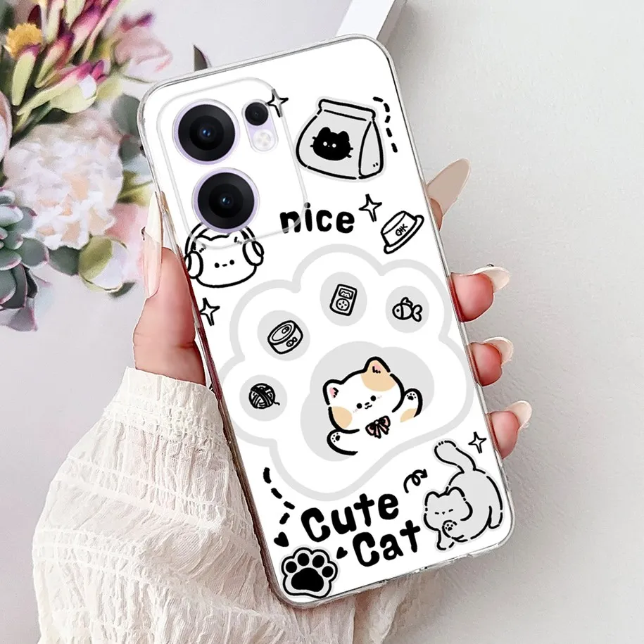 Lovely Cat Lion Dragon Soft Slim Silicone Phone Case - Shockproof Bumper