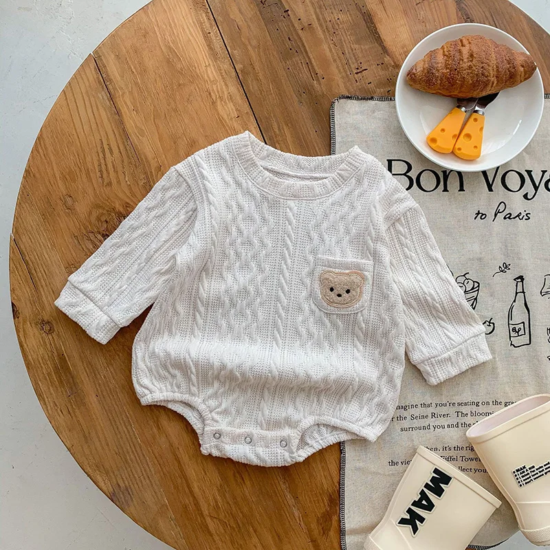 Autumn Baby Bodysuit Long Sleeve One Piece for Boys and Girls