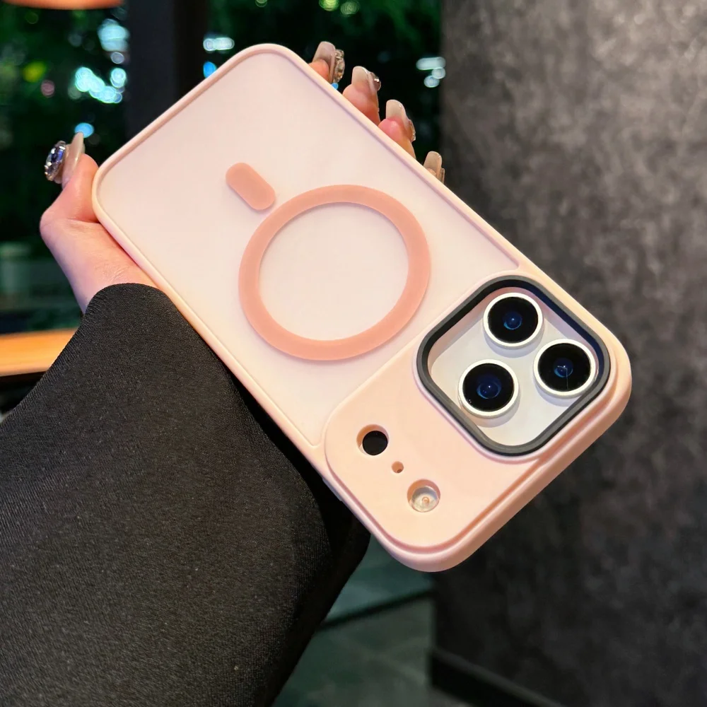 Matte Armor Wireless Charging Case with Glossy Finish
