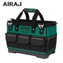 AIRAJ 2022 New Multi-Function Tool Bag 1680D Oxford Cloth Electrician Green Bag, Multi-Pocket Waterproof Anti-Fall Storage Bag