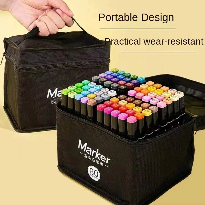 Color Art Marker Pen Arts, Set Art Markers 80 Colors