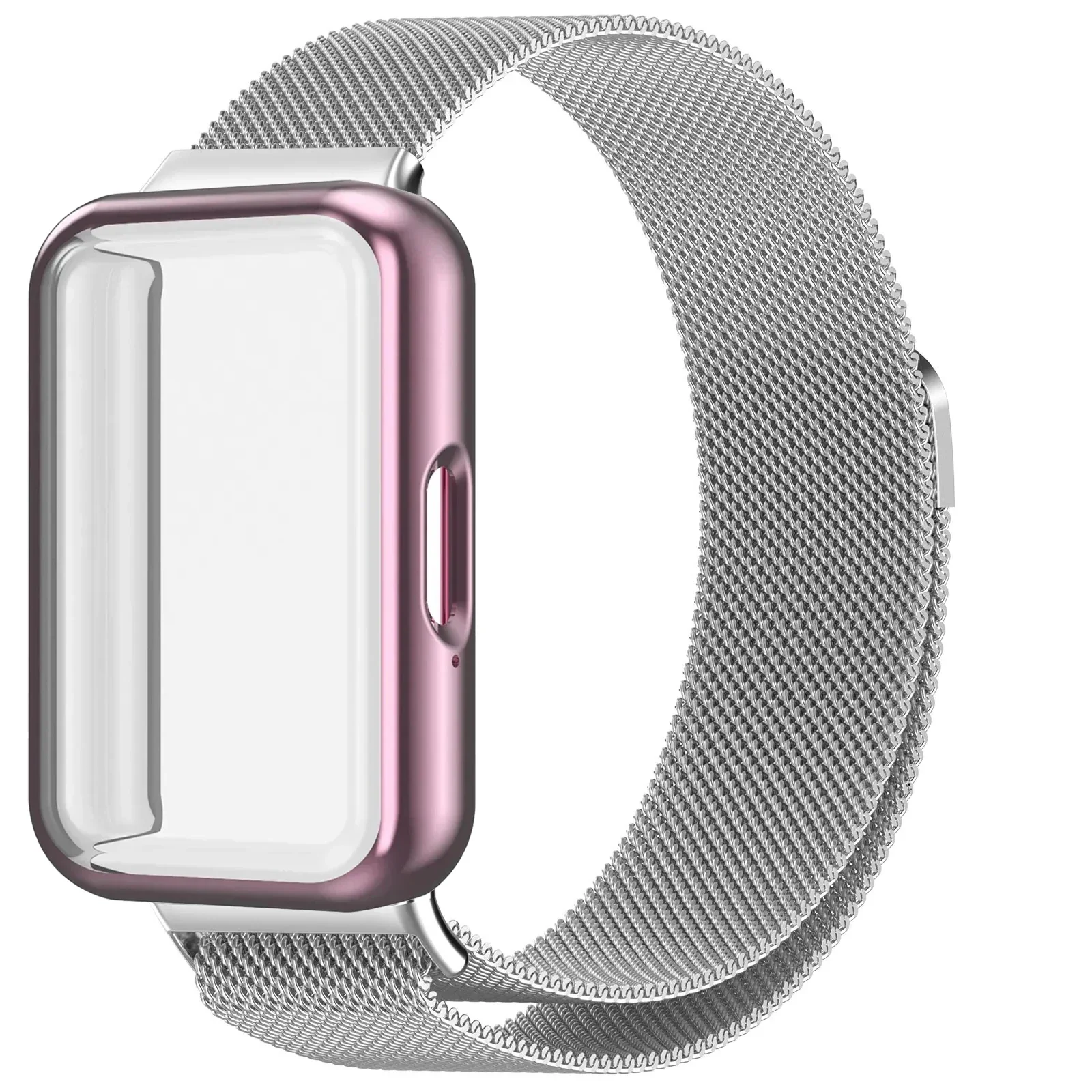 Magnetic Milanese Loop Strap with Screen Protector Cover