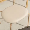 Boho Dining Chairs Set of 4 with Rattan Back, Upholstered Cane Seats, Metal Legs - Perfect for Dinner, Living Room, or Receptio 3