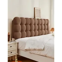 Snowball Tatami Backrest Headboard Soft Cushion Cloud Sponge Self-adhesive Cover Anti-collision Pillow Cream Wind Bed Head 2