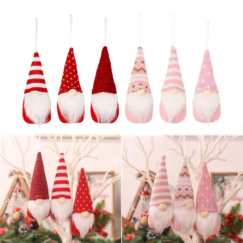 

Cross-Border New Christmas Decorations Christmas Knit Pendants Christmas Tree Doll Pendants A Variety Of Styles To Choose From