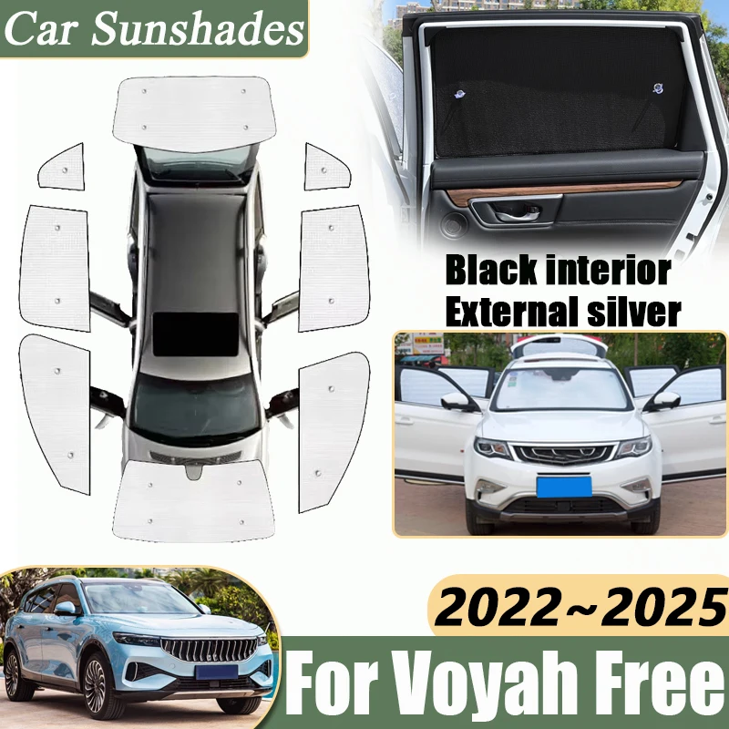 Car Sunshades For Voyah Free Rabdan One ~ Anti-UV Sunscreen Protect Window Privacy Sun Visor Full Coverage Accessories