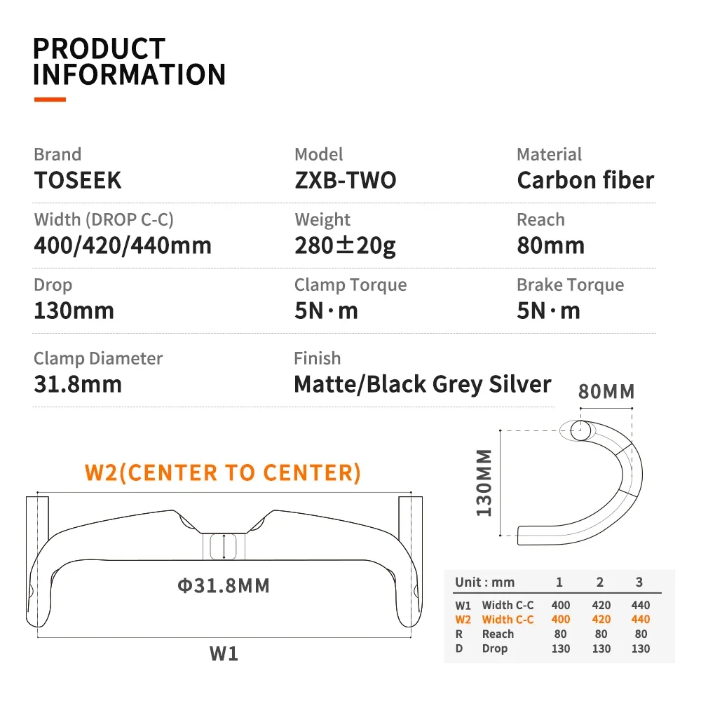 TOSEEK ZXB-TWO  ī ε ڵ , UD Ʈ,   ε  ڵ , 400mm, 420mm, 440mm