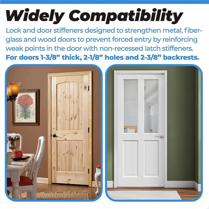 Stainless Steel Door Reinforcement Plate for Enhanced Security