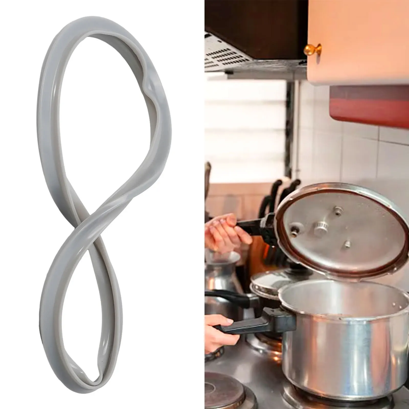 Pressure Cooker Sealing Ring Silicone O Seal Ring Rubber Clear Replacement Gasket 18/22/ 24/26cm Replacement Accessory