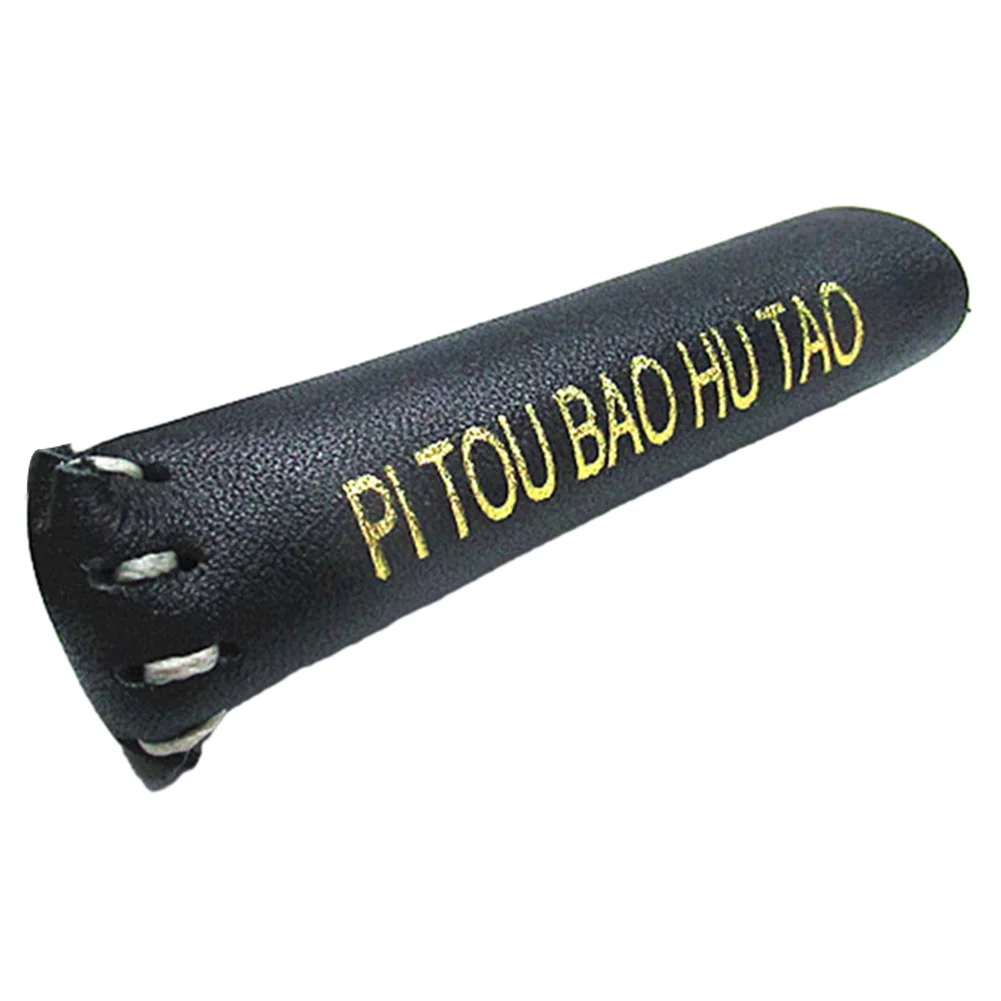 1pcs Snooker Billiard Cue Tip Head Protective Leather Cover Cue Head Protector Sturdy Outdoor Sports Accessories 65*15mm