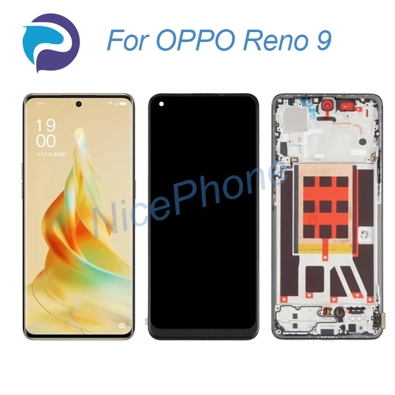 Per Oppo Reno 9 Schermo Lcd + Display Digitalizzatore Touch 2412*1080 Phm110 Reno 9 Display Lcd