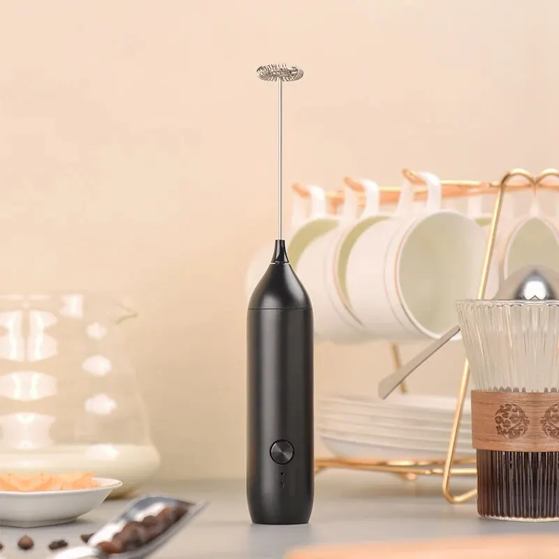 Milk Frother Electric Milk Frother Electric Milk Frother Coffee Frother USB-C Rechargeable Electric Whisk Powerful Mini Drink Mixer