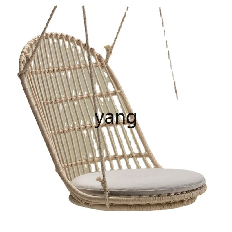 

CX Real Rattan Hanging Basket Rattan Chair Natural Bed & Breakfast Balcony Adult Rocking Chair Glider Leisure Home